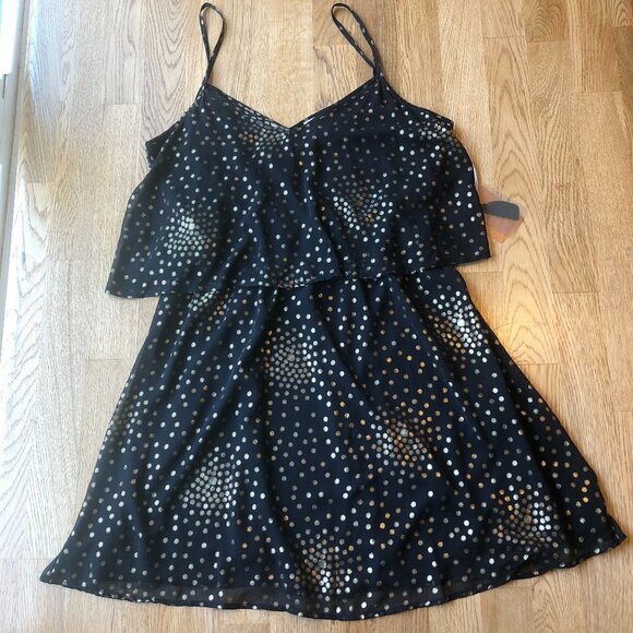 Forever 21 Dresses & Skirts - Forever 21 Black Gold Dress Medium NWT